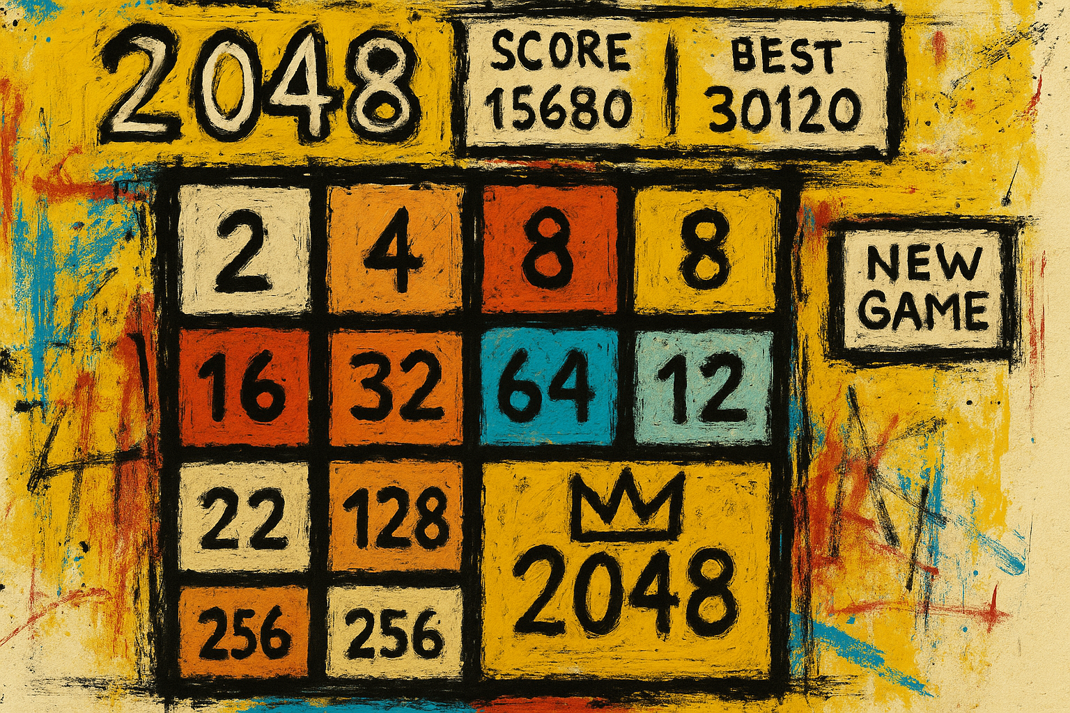 2048 game screenshot